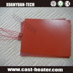 Silicone rubber heating strip
