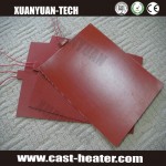 Silicone rubber heating strip
