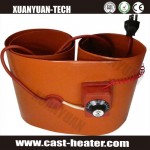 Silicone rubber heating coil with temperature controller