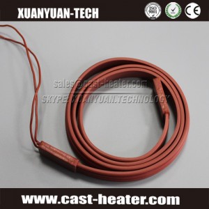flexible rubber silicone belt pipe heater