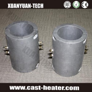 Liquid cooled cast in band heaters