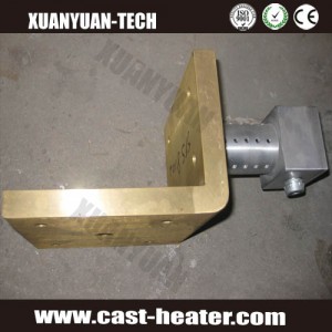L shape die casting bronze heater