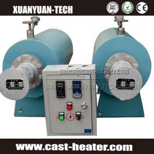Finned duct type air electric heater